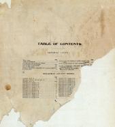 Table of Contents, Hodgeman County 1907